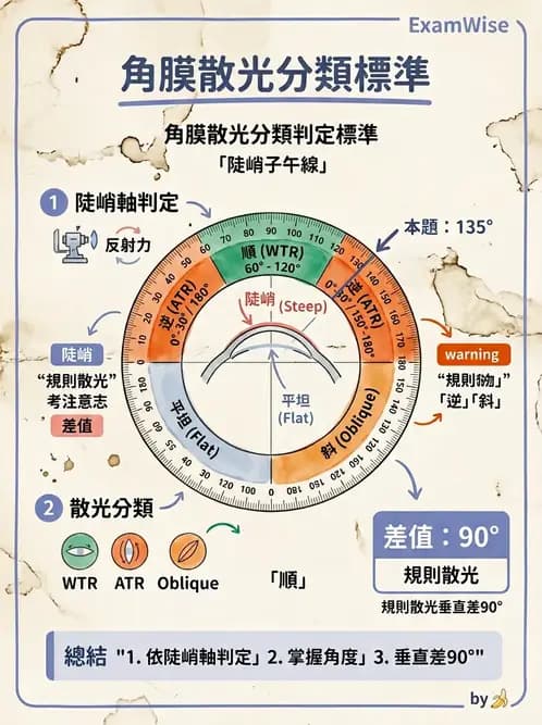 驗光生 - 角膜弧度與地形圖檢查 - AI 圖文解析預覽