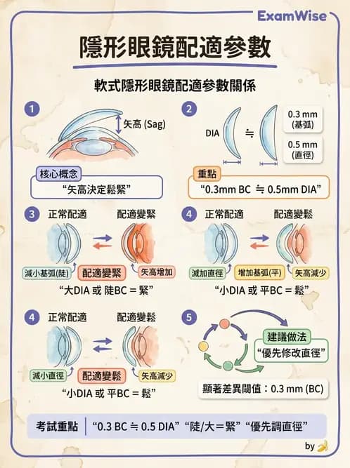 驗光生 - 軟式鏡片設計原理與散光鏡片驗配 - AI 圖文解析預覽