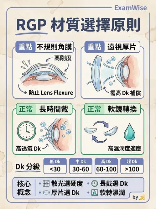 驗光生 - 硬式隱形眼鏡驗配原則與臨床決策 - AI 圖文解析預覽