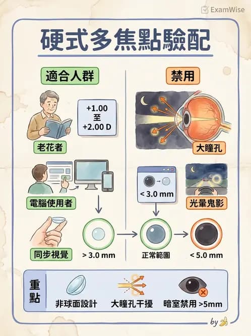 驗光生 - 老花隱形眼鏡光學設計原理 - AI 圖文解析預覽