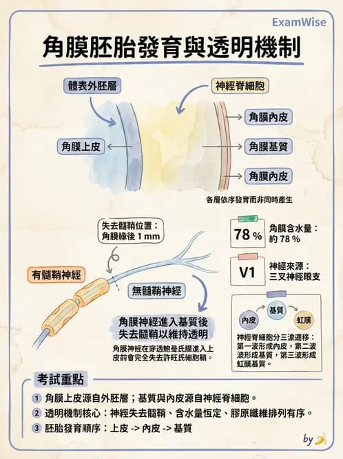 驗光生 - 角膜與鞏膜 - AI 圖文解析預覽