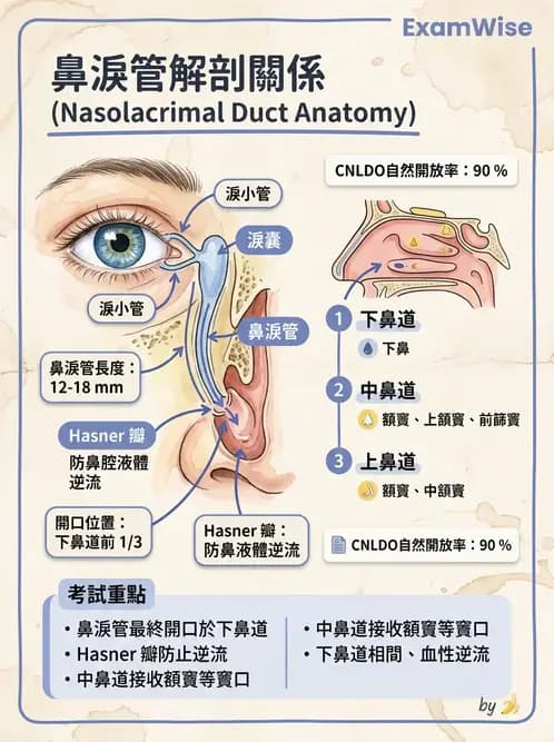 驗光生 - 淚器系統解剖與生理 - AI 圖文解析預覽