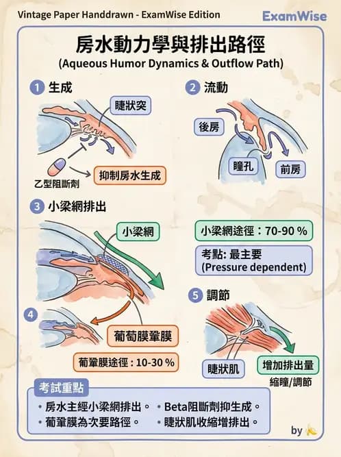 驗光生 - 屈光介質與眼壓調節 - AI 圖文解析預覽