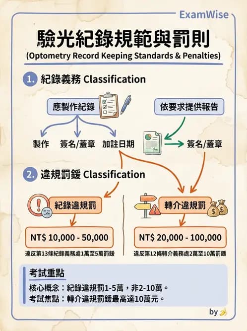驗光生 - 執業登記、業務規範與違規罰則 - AI 圖文解析預覽