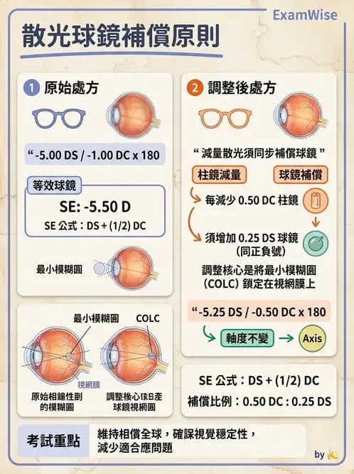 驗光生 - 散光鐘面圖與圖形法檢查 - AI 圖文解析預覽