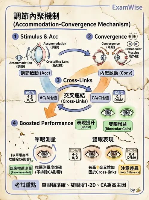 驗光生 - 調節機制與幅度量測原理 - AI 圖文解析預覽