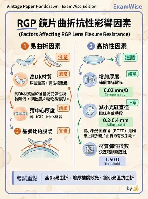 驗光生 - 鏡片設計、結構與臨床選用 - AI 圖文解析預覽