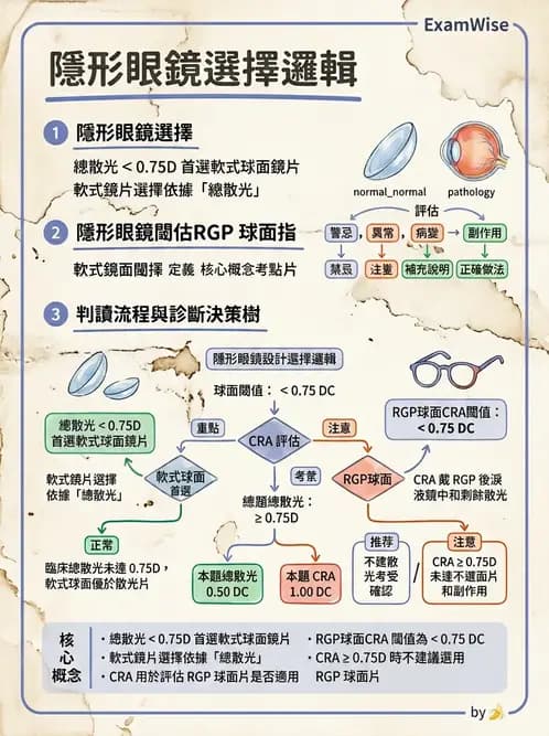 驗光生 - 散光分析、鏡型選擇與軟式散光驗配 - AI 圖文解析預覽