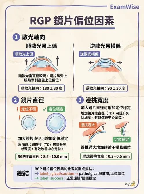 驗光生 - 硬式隱形眼鏡驗配原則與臨床決策 - AI 圖文解析預覽