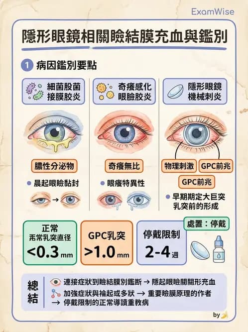 驗光生 - 角膜表面機械性損傷與染色 - AI 圖文解析預覽