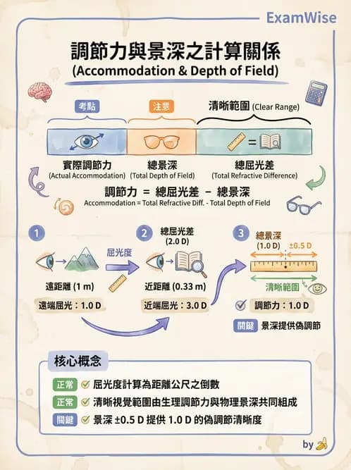 驗光生 - 調節、老花眼與臨床眼光學應用 - AI 圖文解析預覽