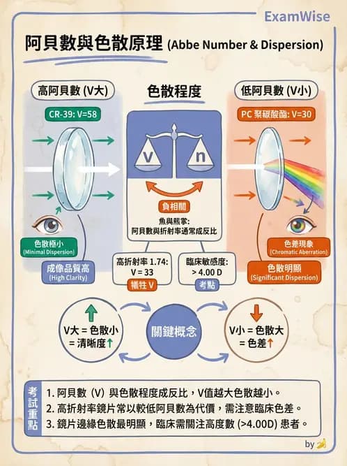 驗光生 - 偏振光、色散與色像差 - AI 圖文解析預覽