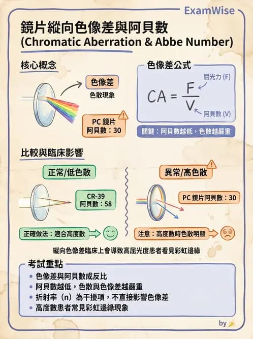 驗光生 - 偏振光、色散與色像差 - AI 圖文解析預覽