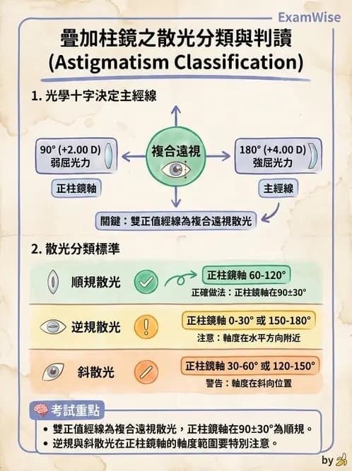 驗光生 - 散光分類與類型判斷 - AI 圖文解析預覽