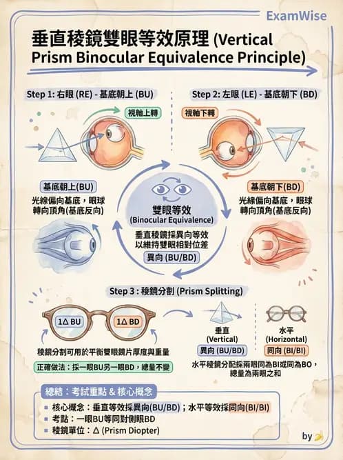 驗光生 - 稜鏡基本原理與光學 - AI 圖文解析預覽