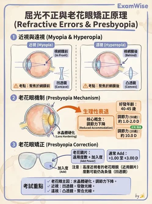 驗光生 - 視覺功能、視野與電生理檢查 - AI 圖文解析預覽