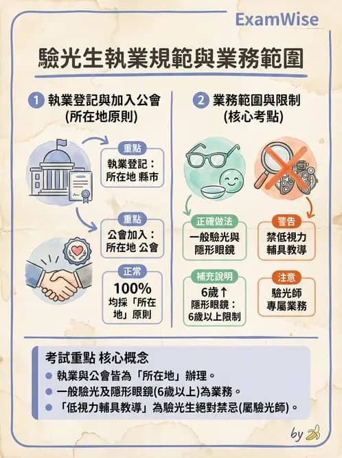 驗光生 - 驗光人員業務範圍與未成年人驗光規定 - AI 圖文解析預覽