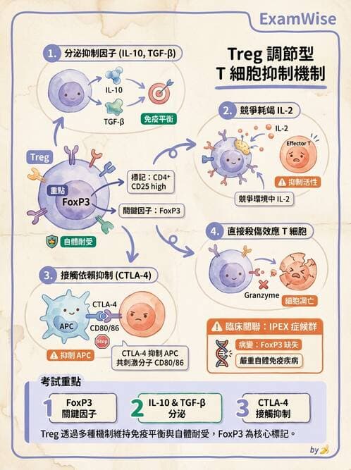 護理師 - 後天性免疫、免疫調節 - AI 圖文解析預覽