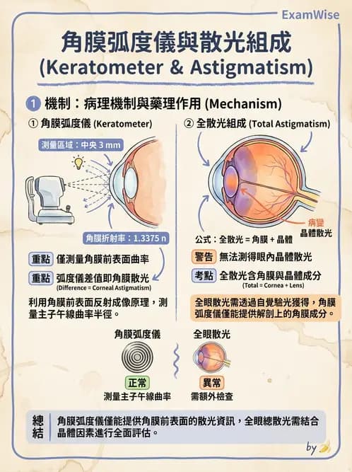 驗光生 - 角膜弧度與地形圖檢查 - AI 圖文解析預覽