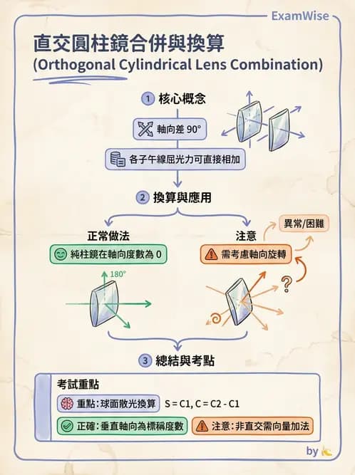 驗光生 - 屈光處方計算、轉換與矯正鏡片光學 - AI 圖文解析預覽