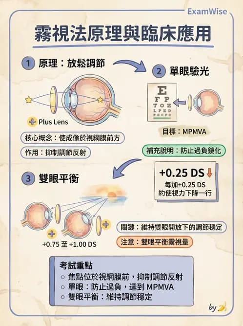驗光生 - 球面度數確認與紅綠測試 - AI 圖文解析預覽