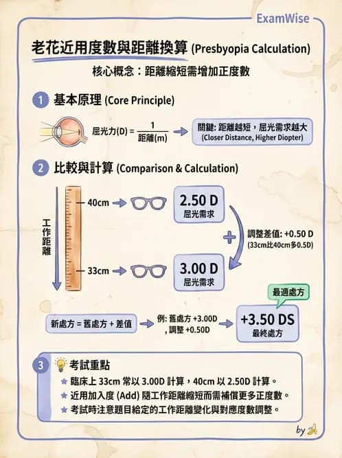 驗光生 - 近用加入度評估與處方計算 - AI 圖文解析預覽