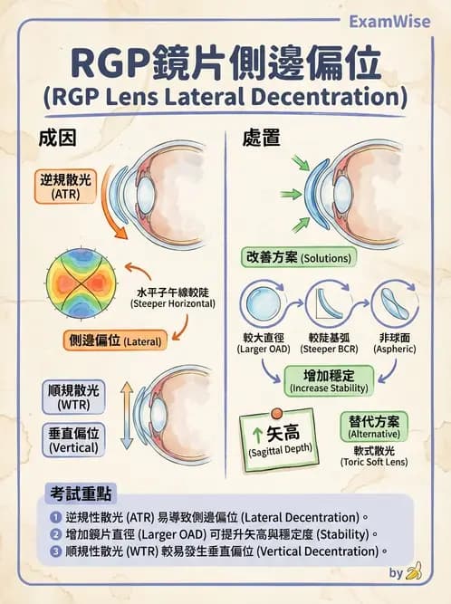 驗光生 - 硬式隱形眼鏡驗配原則與臨床決策 - AI 圖文解析預覽