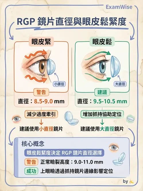 驗光生 - 硬式隱形眼鏡鏡片設計參數 - AI 圖文解析預覽