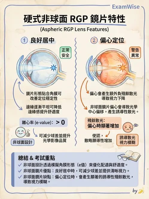 驗光生 - 硬式隱形眼鏡驗配原則與臨床決策 - AI 圖文解析預覽