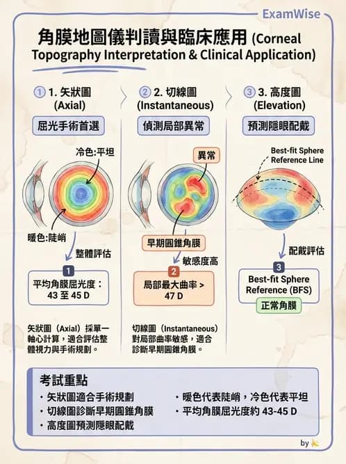 驗光生 - 眼前段檢查與角膜測量 - AI 圖文解析預覽