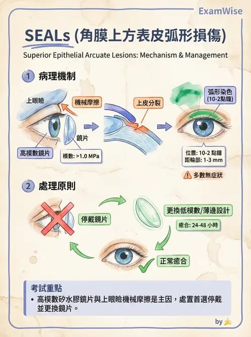 驗光生 - 角膜表面機械性損傷與染色 - AI 圖文解析預覽