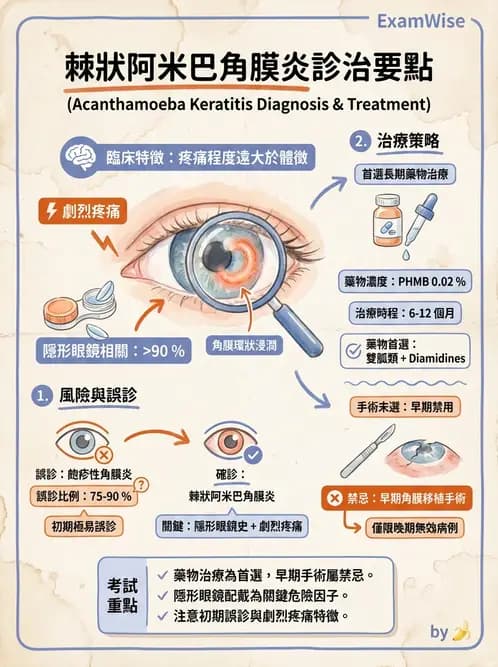 驗光生 - 感染性與炎症性角膜結膜炎 - AI 圖文解析預覽