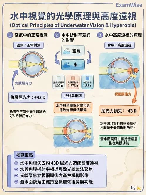 驗光生 - 屈光不正基礎:近視、遠視與視網膜影像 - AI 圖文解析預覽
