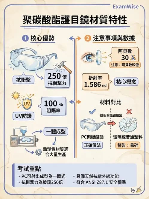 驗光生 - 鏡架材料、規格測量與特殊用途眼鏡 - AI 圖文解析預覽