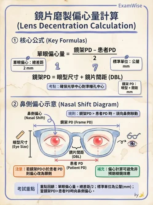 驗光生 - 驗度儀使用、PD量測與鏡框配製參數 - AI 圖文解析預覽