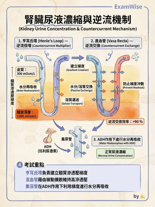 放射 - 腎臟生理 - AI 圖文解析預覽