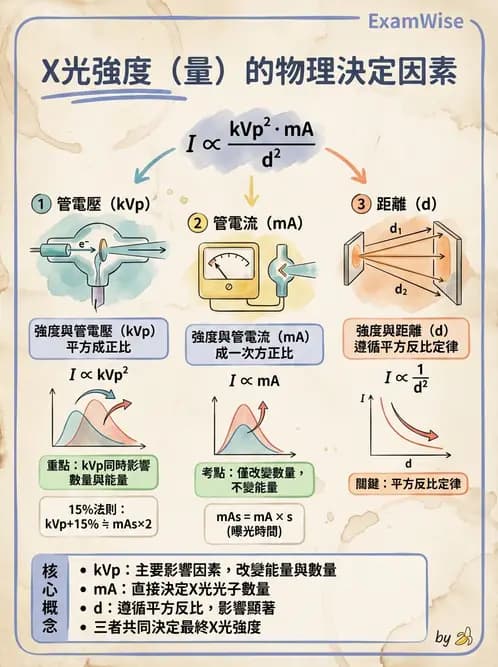 放射 - X光產生與特性 - AI 圖文解析預覽