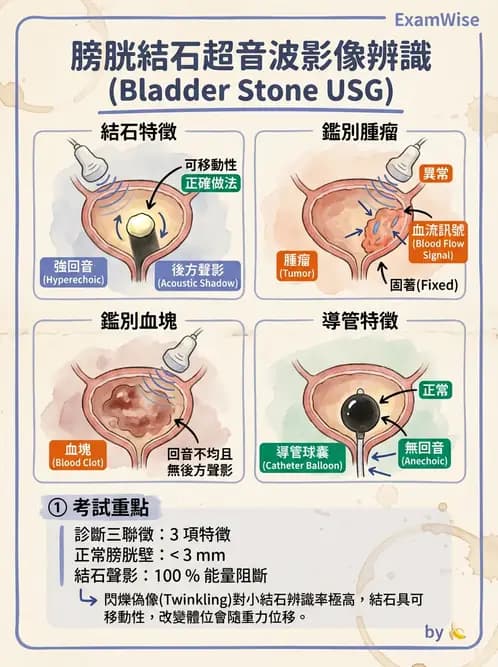 放射 - 泌尿生殖與小器官超音波 - AI 圖文解析預覽
