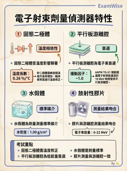 放射 - 電子射束物理特性與劑量分布 - AI 圖文解析預覽