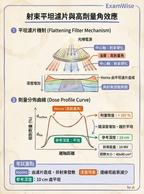 放射 - 射束幾何、照野設計與楔形濾器 - AI 圖文解析預覽