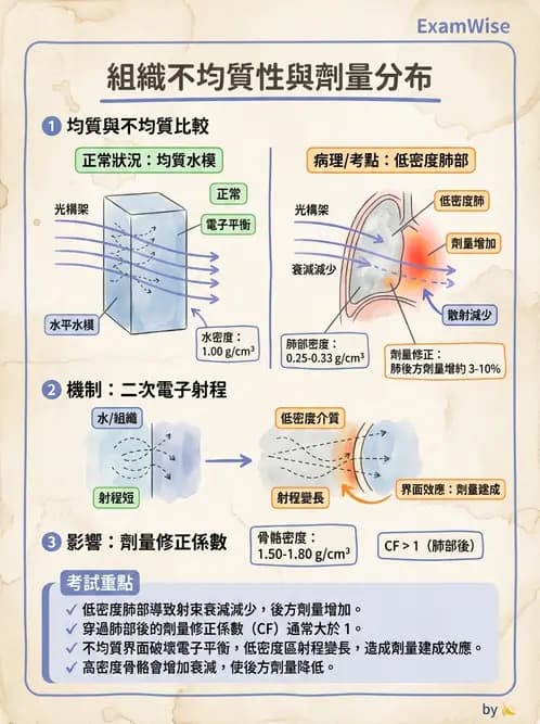 放射 - 劑量計算參數概念與轉換 - AI 圖文解析預覽