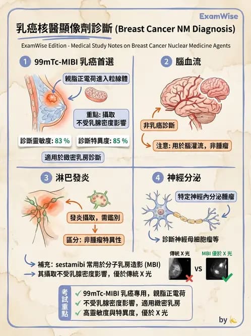 放射 - 腫瘤與內分泌造影SPECT藥物 - AI 圖文解析預覽