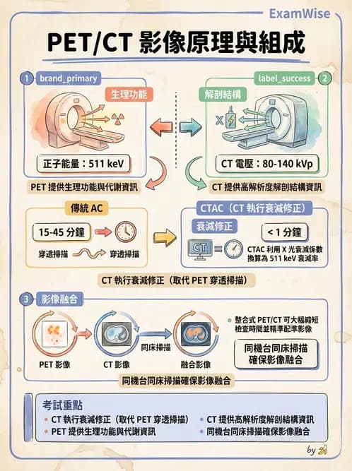 放射 - PET造影原理與重組 - AI 圖文解析預覽