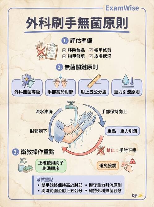 護理師 - 無菌消毒與感染控制 - AI 圖文解析預覽