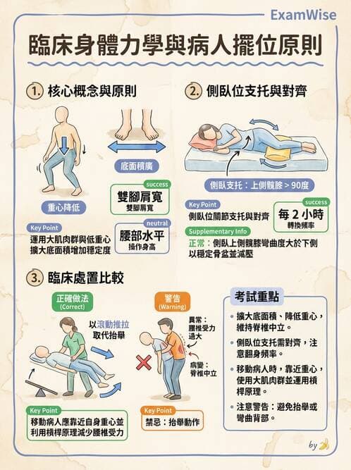 護理師 - 體位擺位與安全照護 - AI 圖文解析預覽