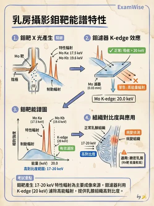 放射 - 乳房攝影裝置與影像品質 - AI 圖文解析預覽