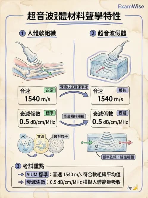 放射 - 超音波物理與技術 - AI 圖文解析預覽
