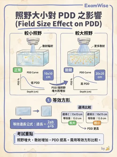 放射 - 深度劑量參數(PDD/TAR/TMR/TPR) - AI 圖文解析預覽