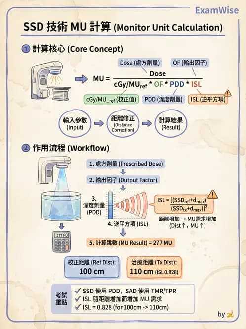 放射 - MU與治療時間計算 - AI 圖文解析預覽