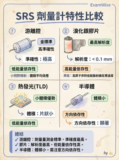 放射 - SRS/SRT設備與劑量物理 - AI 圖文解析預覽